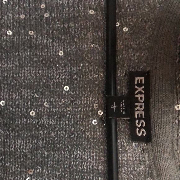 Express sequin cardigan sweater - Picture 3 of 3